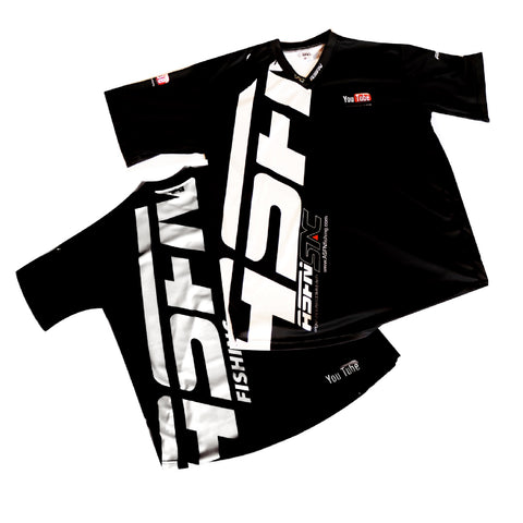 ASFN Sport Fishing & Casual Shirt - Black Short Sleeve